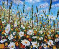 Wwwrybakowcom - Flower Painting Glade Summer Flowers - Oil On Canvas